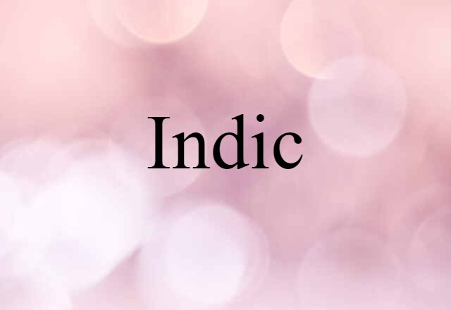 Indic