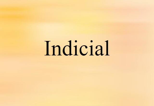 Indicial (noun) Definition, Meaning & Examples