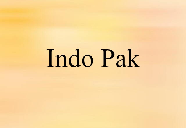 Indo-Pak