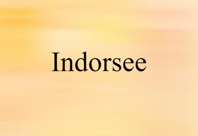 indorsee