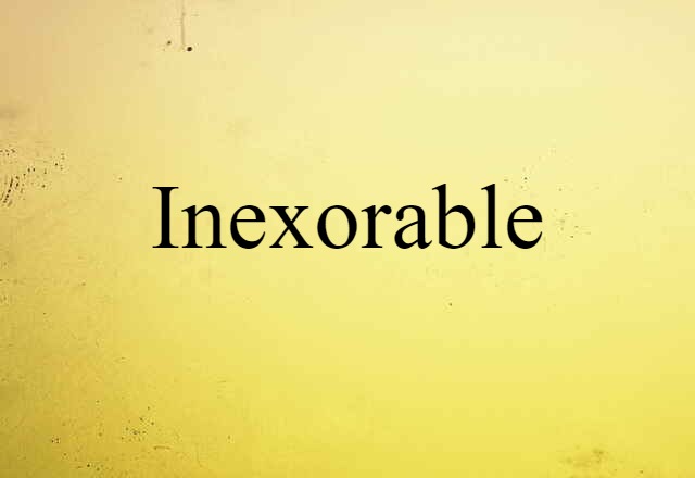 Inexorable (noun) Definition, Meaning & Examples