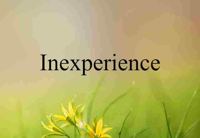 inexperience