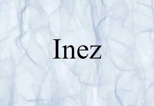 Inez (noun) Definition, Meaning & Examples