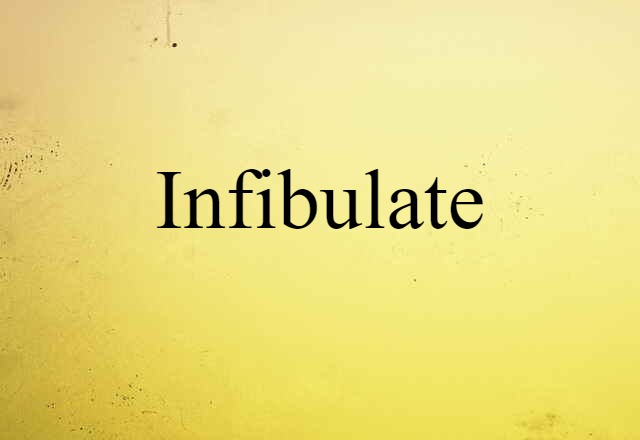 infibulate