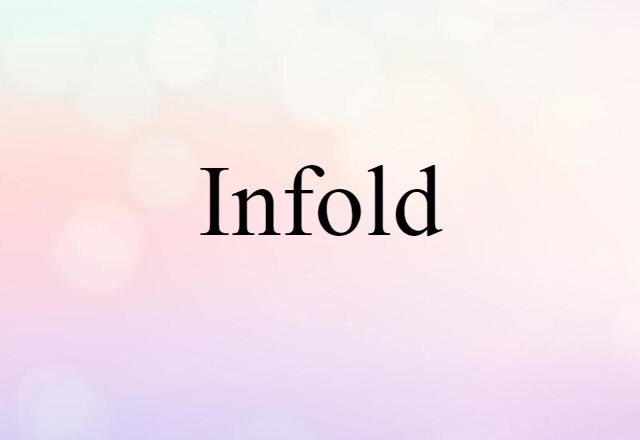 Infold (noun) Definition, Meaning & Examples