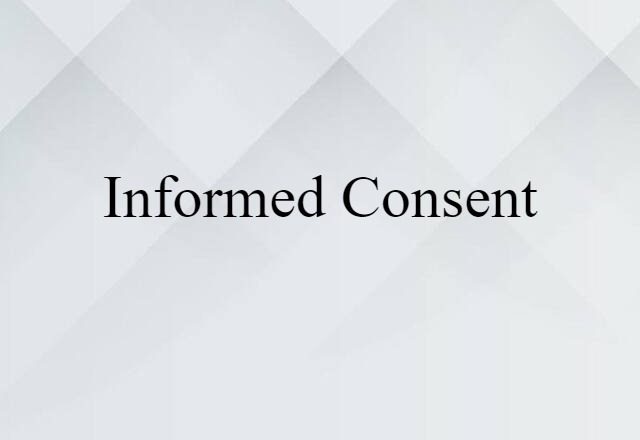 informed consent