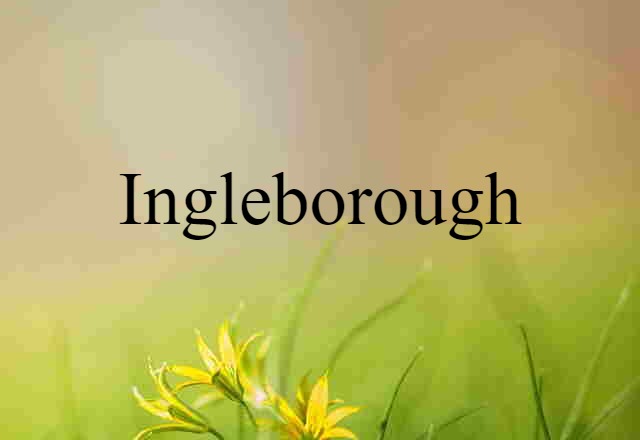 Ingleborough (noun) Definition, Meaning & Examples