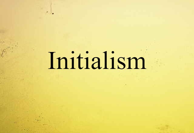 initialism