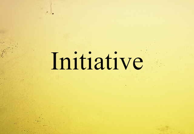 initiative