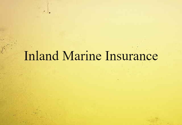 inland marine insurance