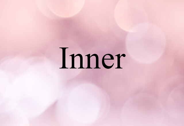 Inner (noun) Definition, Meaning & Examples