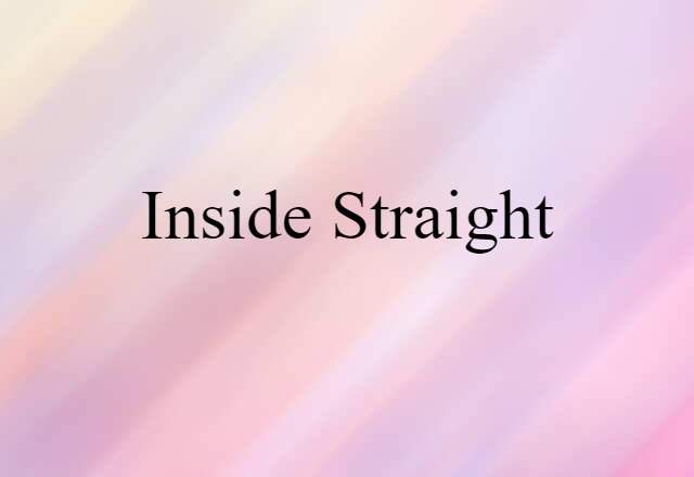 inside straight