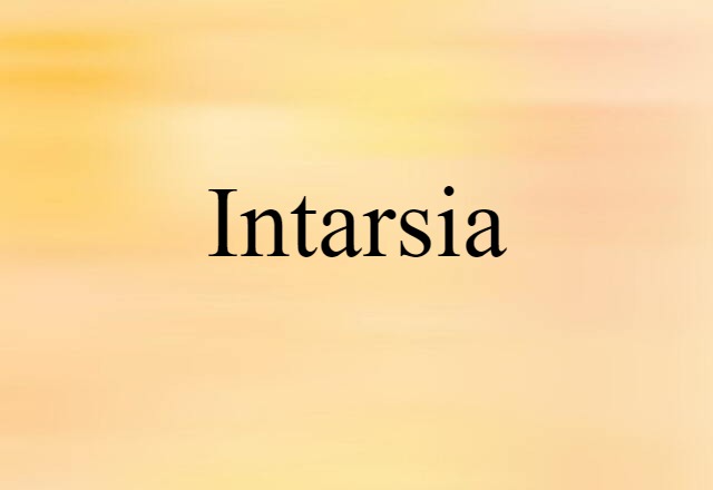 intarsia