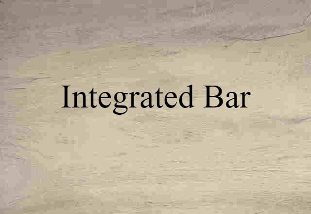 integrated bar