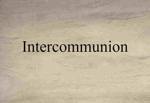 intercommunion