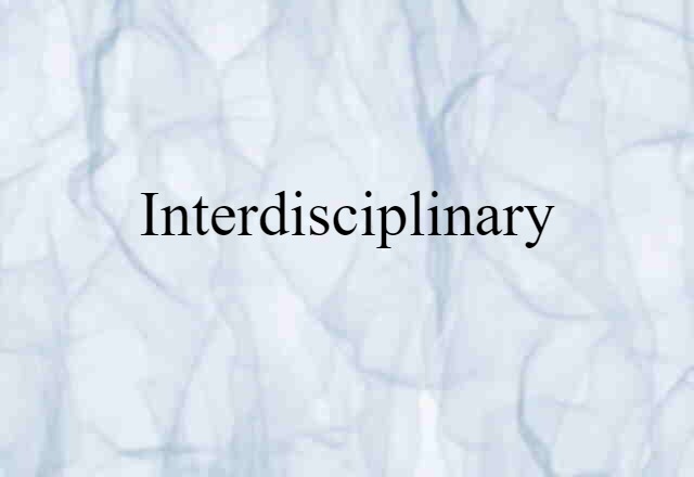 interdisciplinary