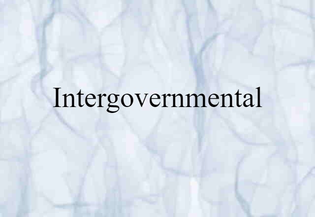 intergovernmental