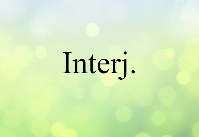 interj.