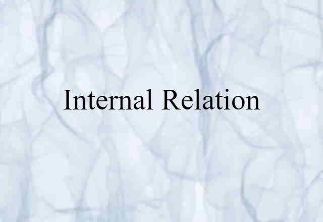 internal relation