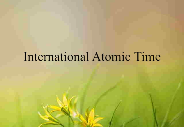 international atomic time