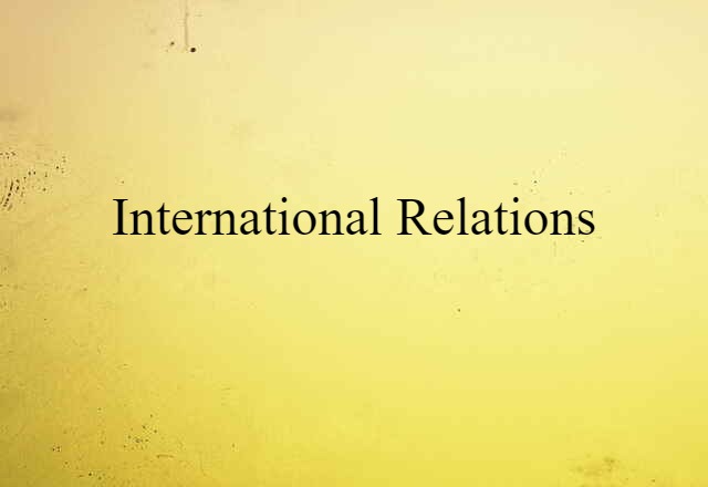 international relations