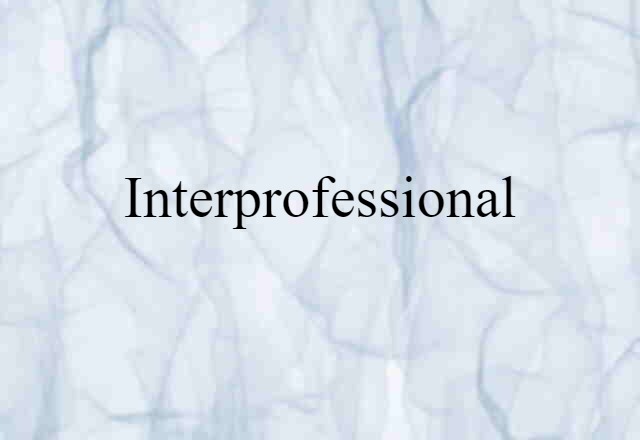 interprofessional