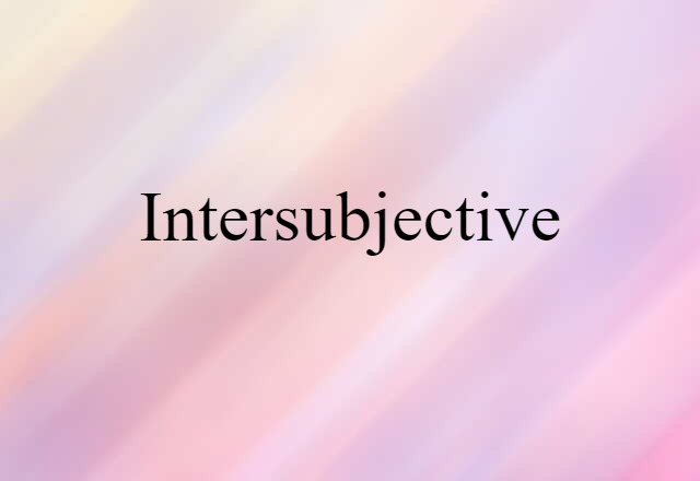 intersubjective