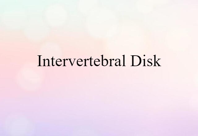 intervertebral disk