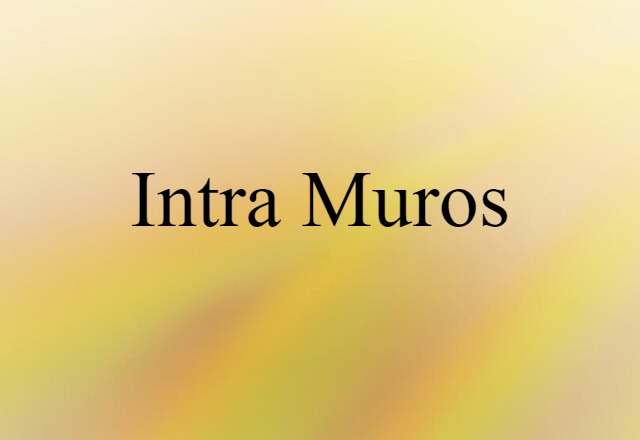 intra muros