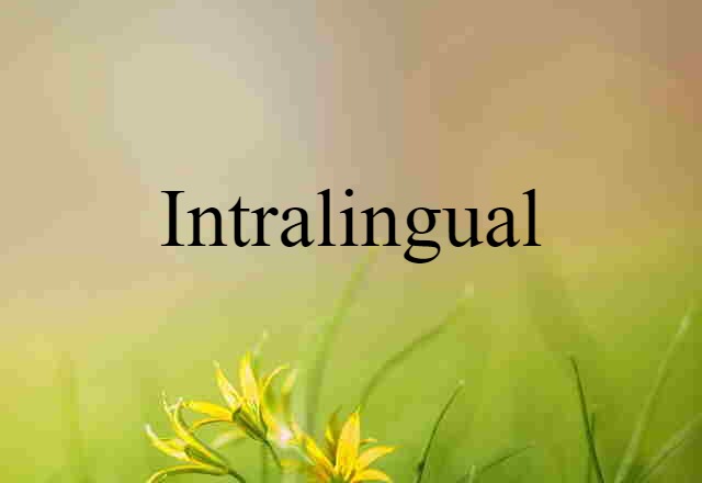 intralingual