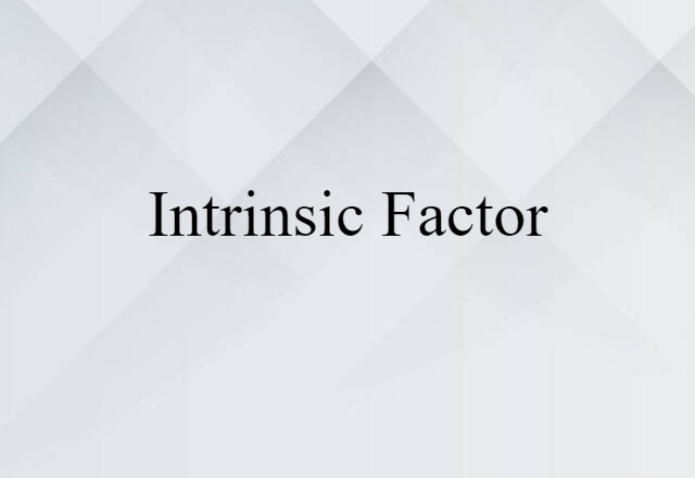 intrinsic factor