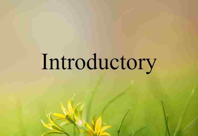 introductory