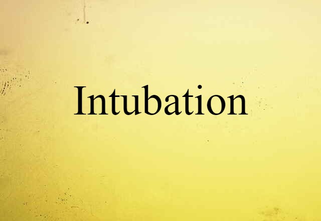 intubation