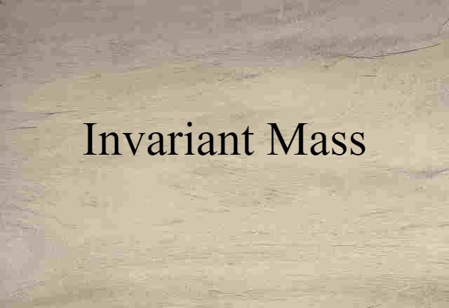 invariant mass