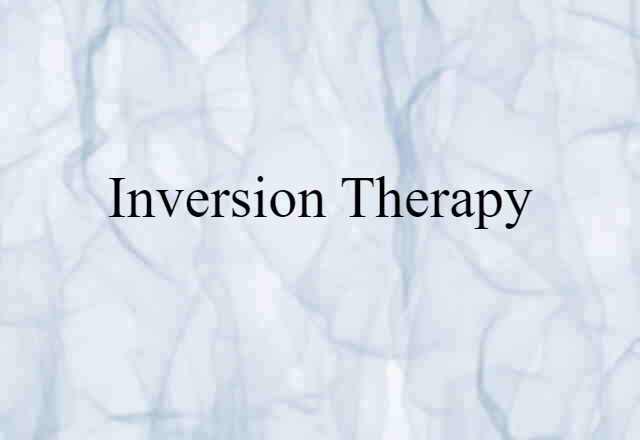 inversion therapy