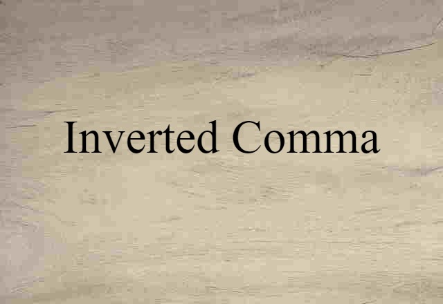 inverted comma