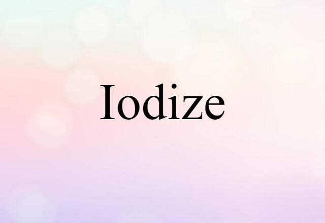 iodize