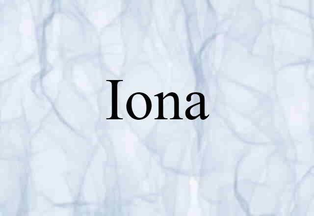 Iona (noun) Definition, Meaning & Examples