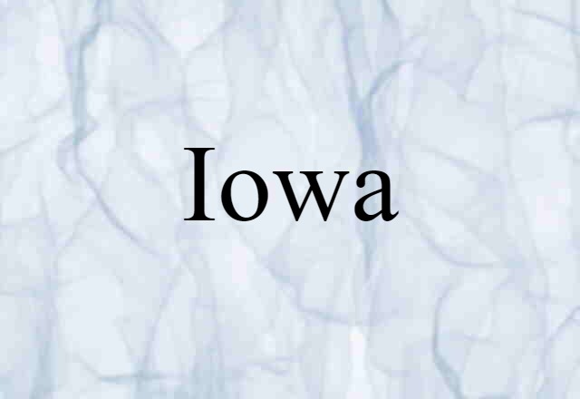 Iowa (noun) Definition, Meaning & Examples