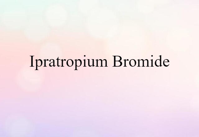 ipratropium bromide