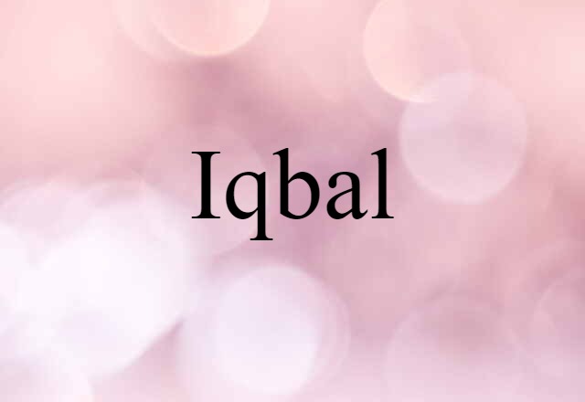 Iqbal (noun) Definition, Meaning & Examples