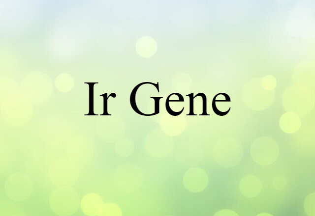 Ir gene