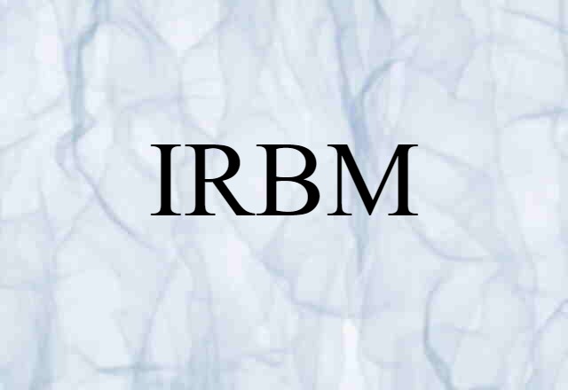 IRBM (noun) Definition, Meaning & Examples