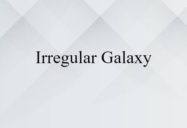 irregular galaxy