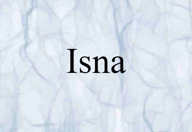 Isna (noun) Definition, Meaning & Examples