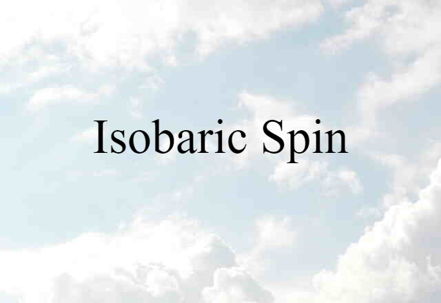 isobaric spin