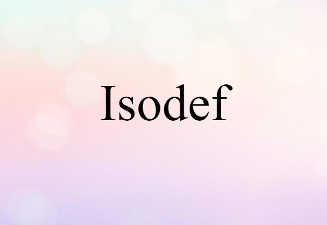 isodef