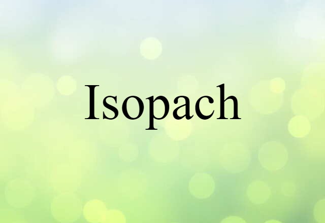 Isopach (noun) Definition, Meaning & Examples