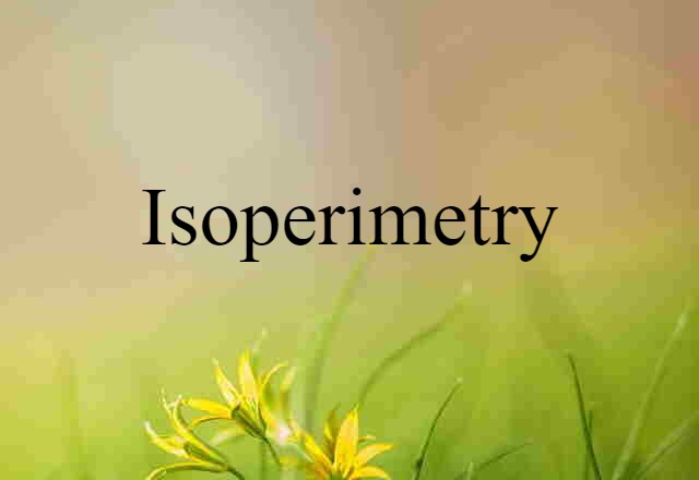 isoperimetry