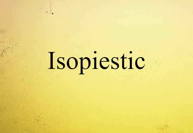 isopiestic